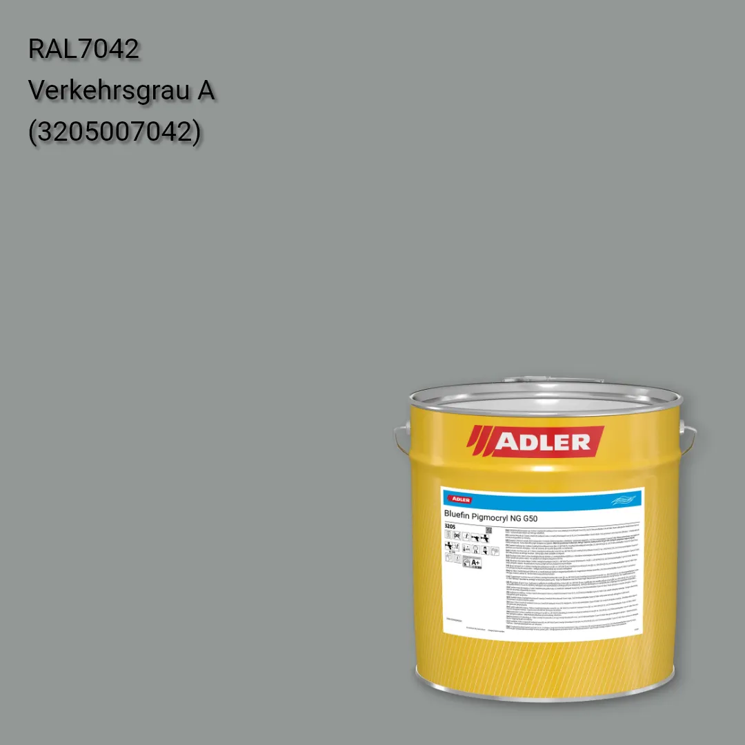 Лак меблевий Bluefin Pigmocryl NG G50 колір RAL 7042, Adler RAL 192