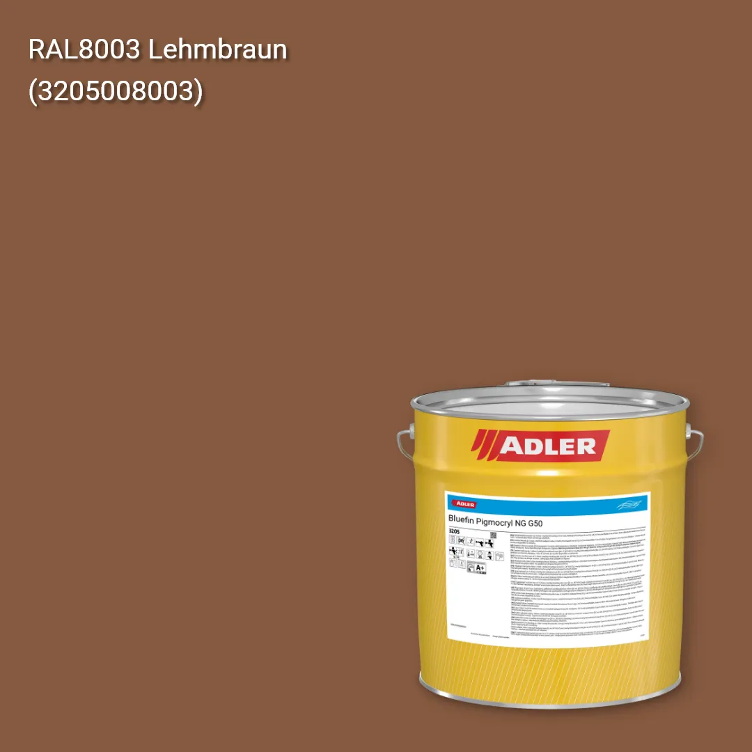 Лак меблевий Bluefin Pigmocryl NG G50 колір RAL 8003, Adler RAL 192