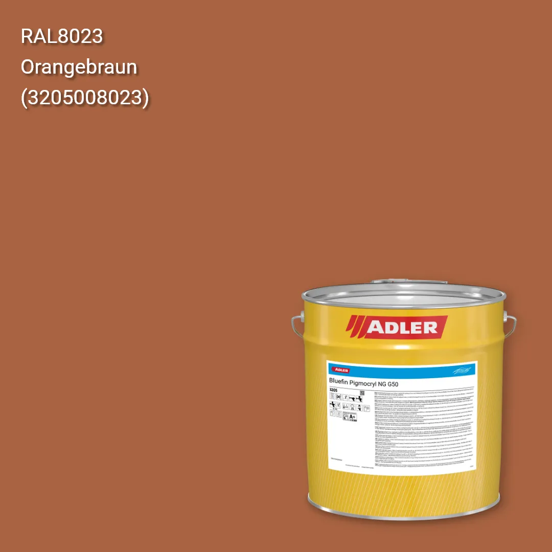 Лак меблевий Bluefin Pigmocryl NG G50 колір RAL 8023, Adler RAL 192