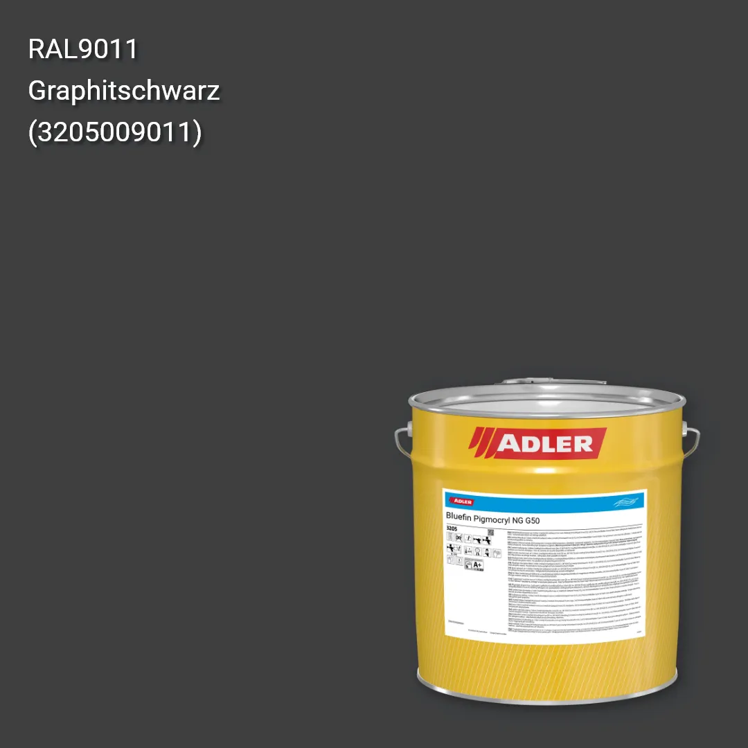 Лак меблевий Bluefin Pigmocryl NG G50 колір RAL 9011, Adler RAL 192