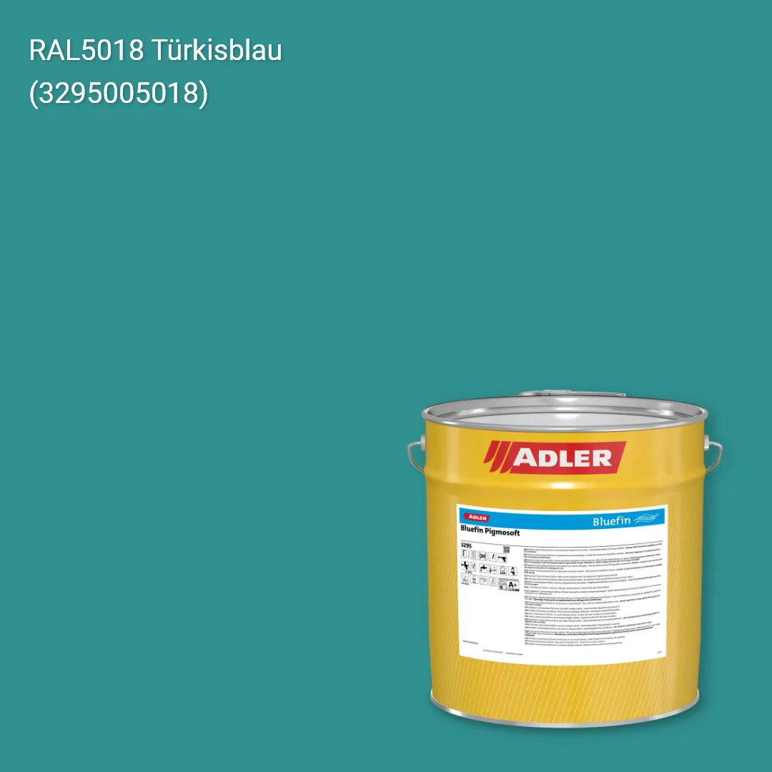 Лак меблевий Bluefin Pigmosoft колір RAL 5018, Adler RAL 192