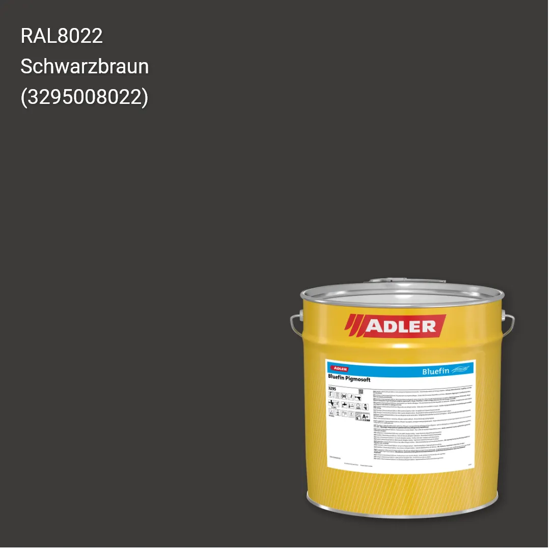 Лак меблевий Bluefin Pigmosoft колір RAL 8022, Adler RAL 192