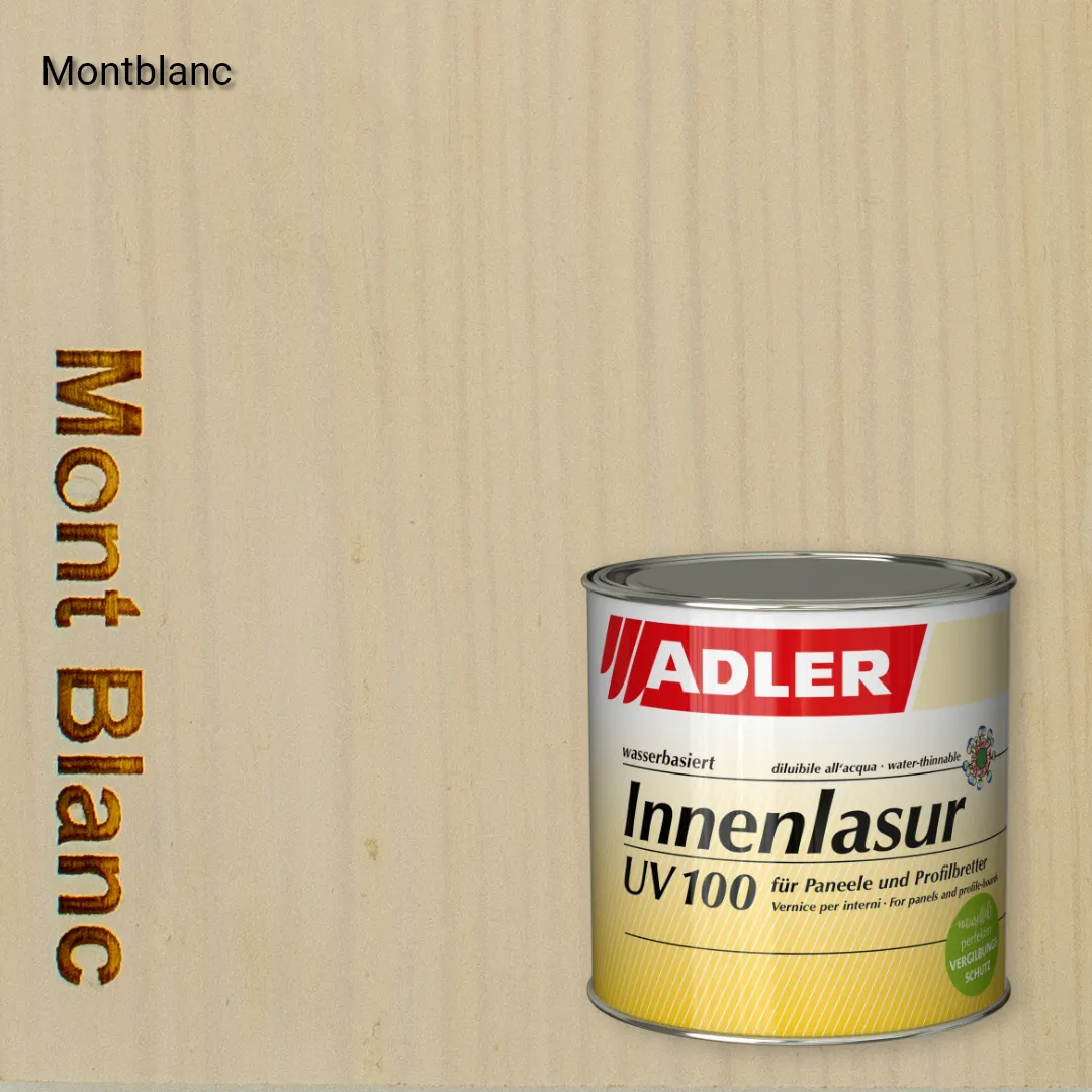 Лазур для дерева Innenlasur UV 100 колір Montblanc, Living-Wood Innenlasur UV 100