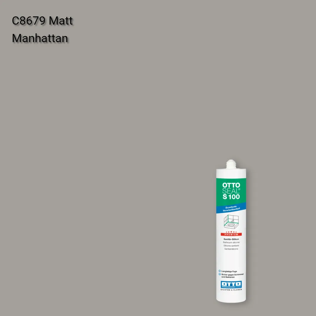 Силікон OTTOSEAL® S 100 колір C8679 Matt Manhattan, OTTOSEAL S100 Mat