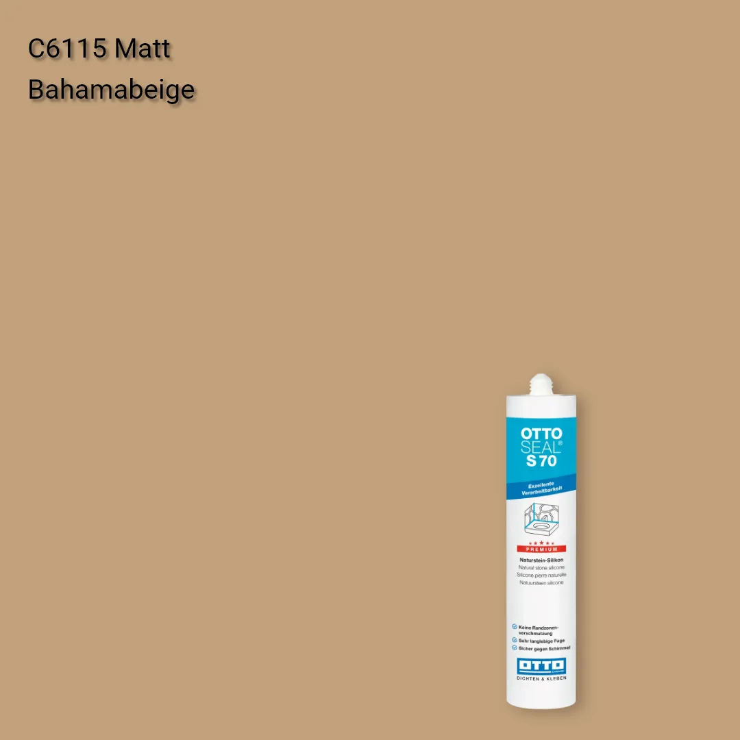 Силікон OTTOSEAL® S 70 колір C6115 Matt Bahamabeige, OTTOSEAL S70 Mat