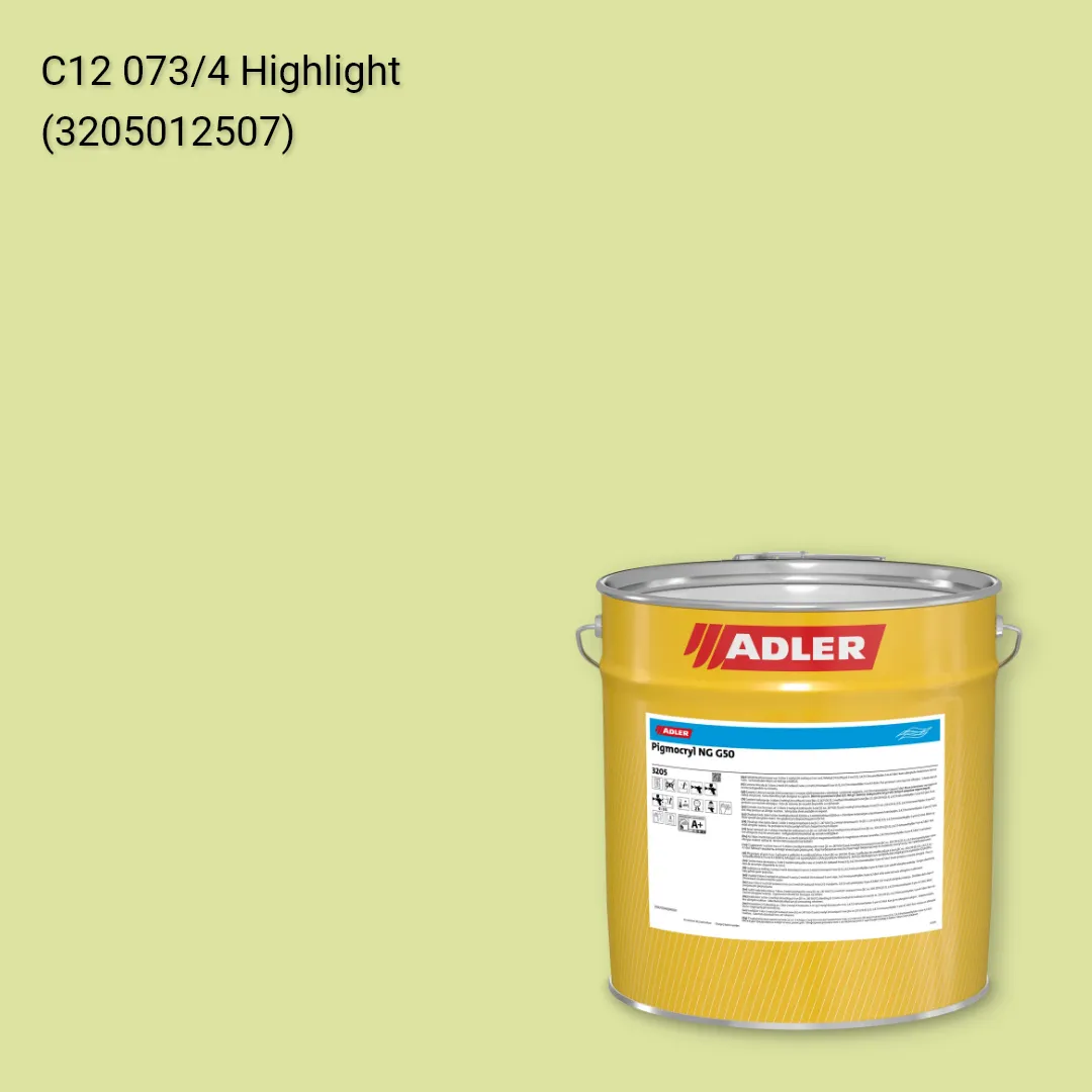 Лак меблевий Pigmocryl NG G50 колір C12 073/4, Adler Color 1200