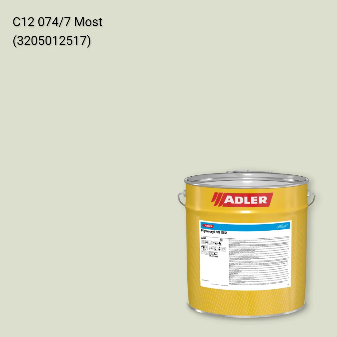 Лак меблевий Pigmocryl NG G50 колір C12 074/7, Adler Color 1200