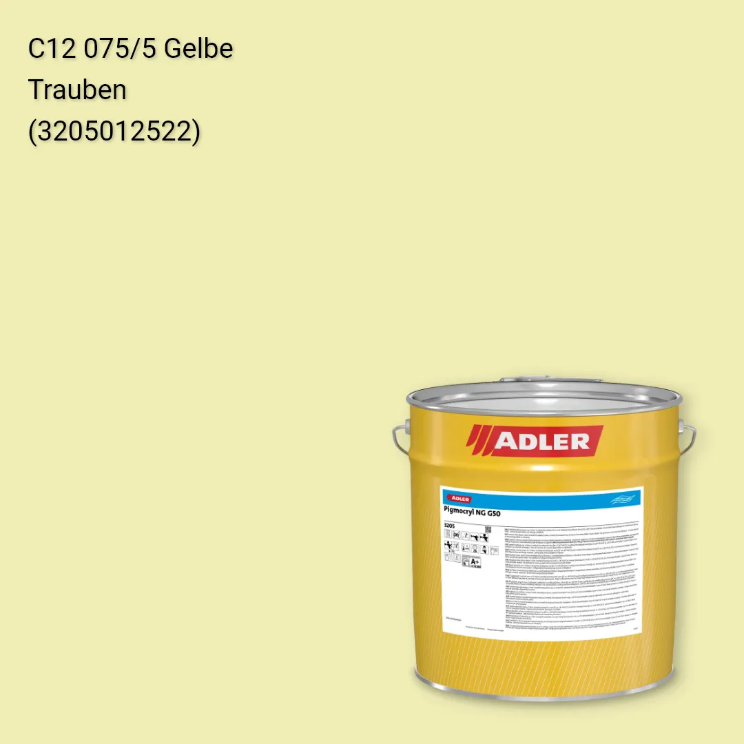Лак меблевий Pigmocryl NG G50 колір C12 075/5, Adler Color 1200