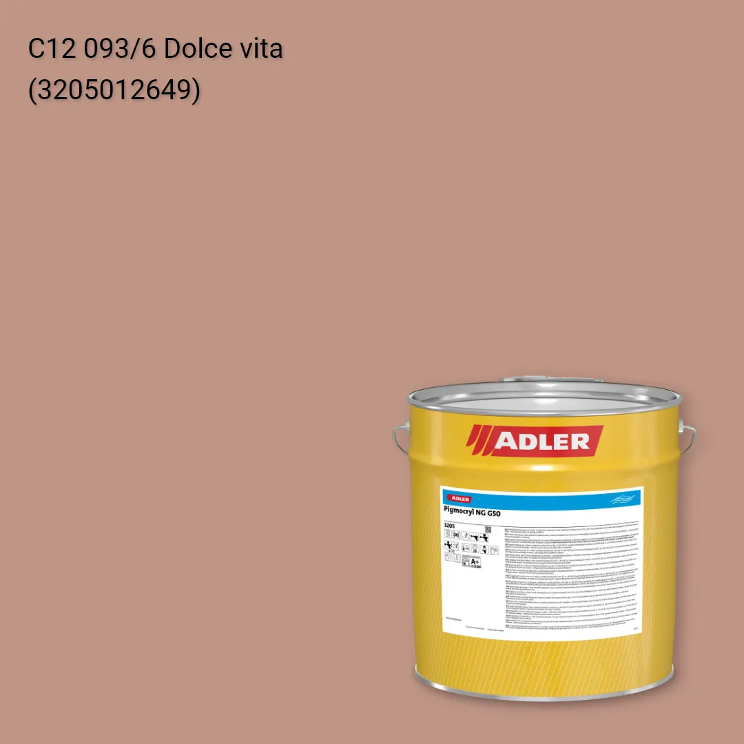 Лак меблевий Pigmocryl NG G50 колір C12 093/6, Adler Color 1200