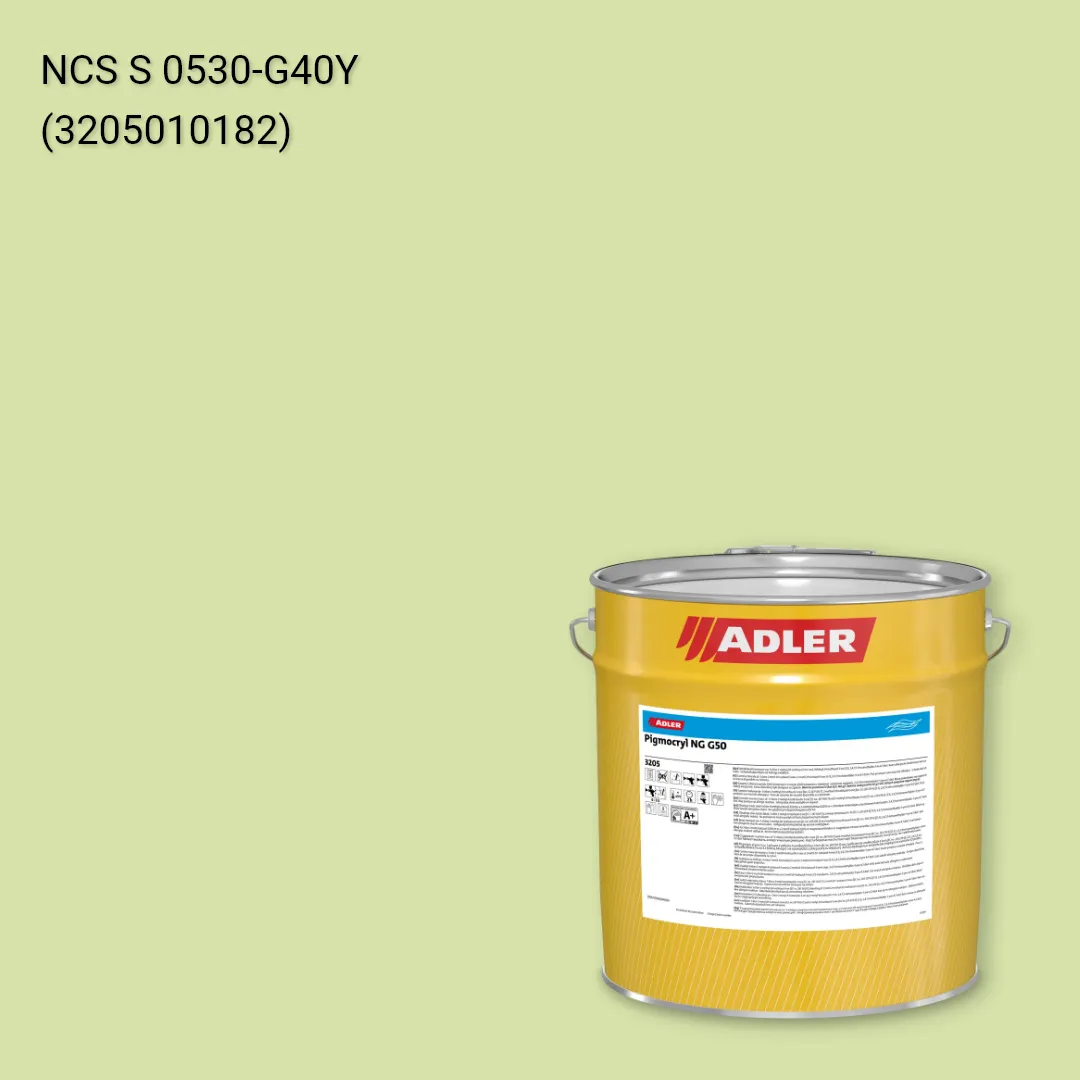 Лак меблевий Pigmocryl NG G50 колір NCS S 0530-G40Y, Adler NCS S