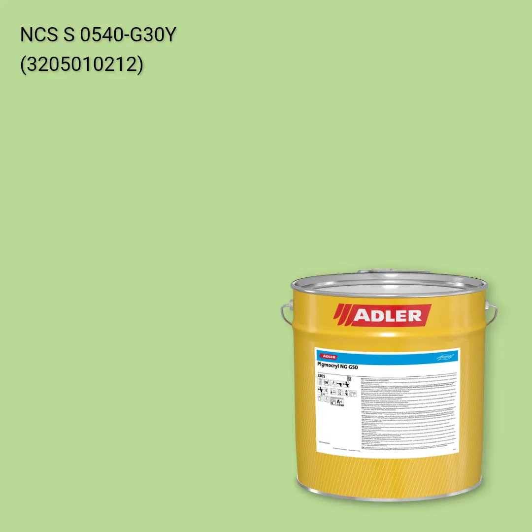 Лак меблевий Pigmocryl NG G50 колір NCS S 0540-G30Y, Adler NCS S