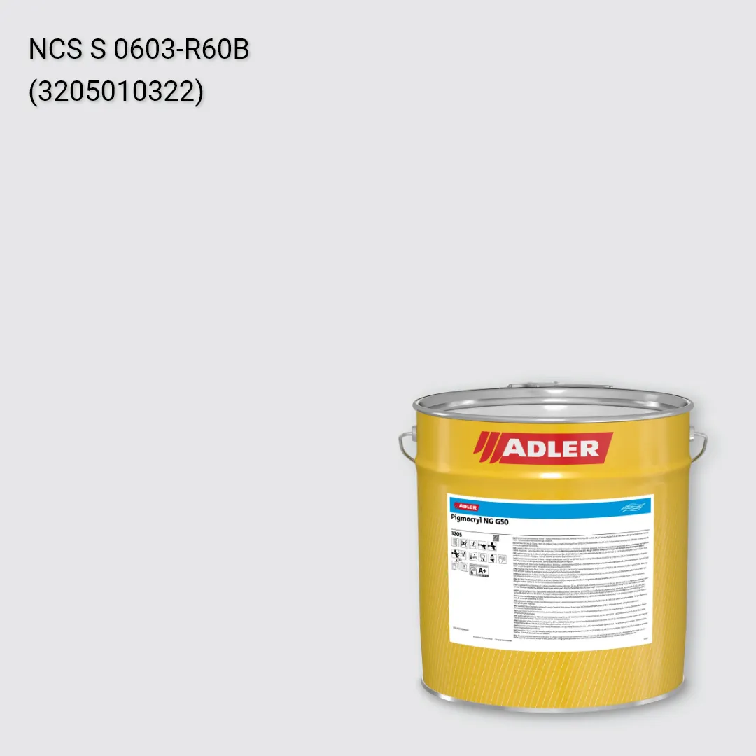 Лак меблевий Pigmocryl NG G50 колір NCS S 0603-R60B, Adler NCS S