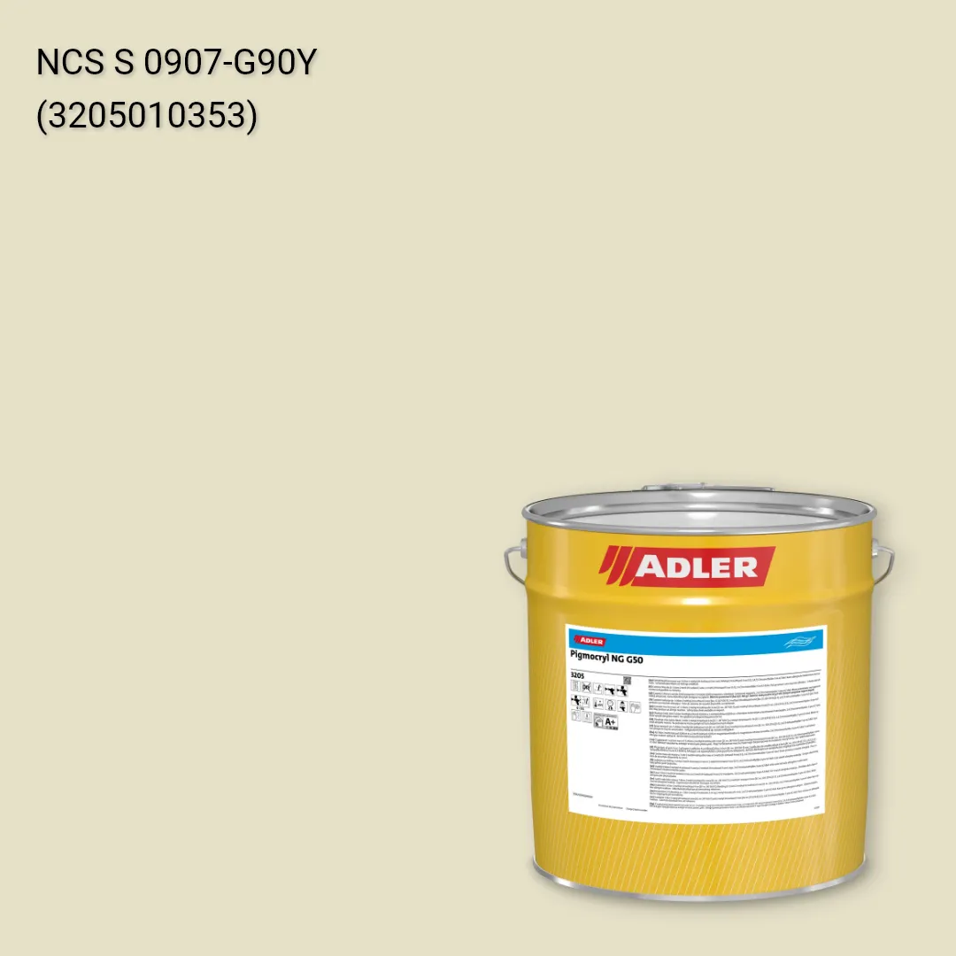 Лак меблевий Pigmocryl NG G50 колір NCS S 0907-G90Y, Adler NCS S