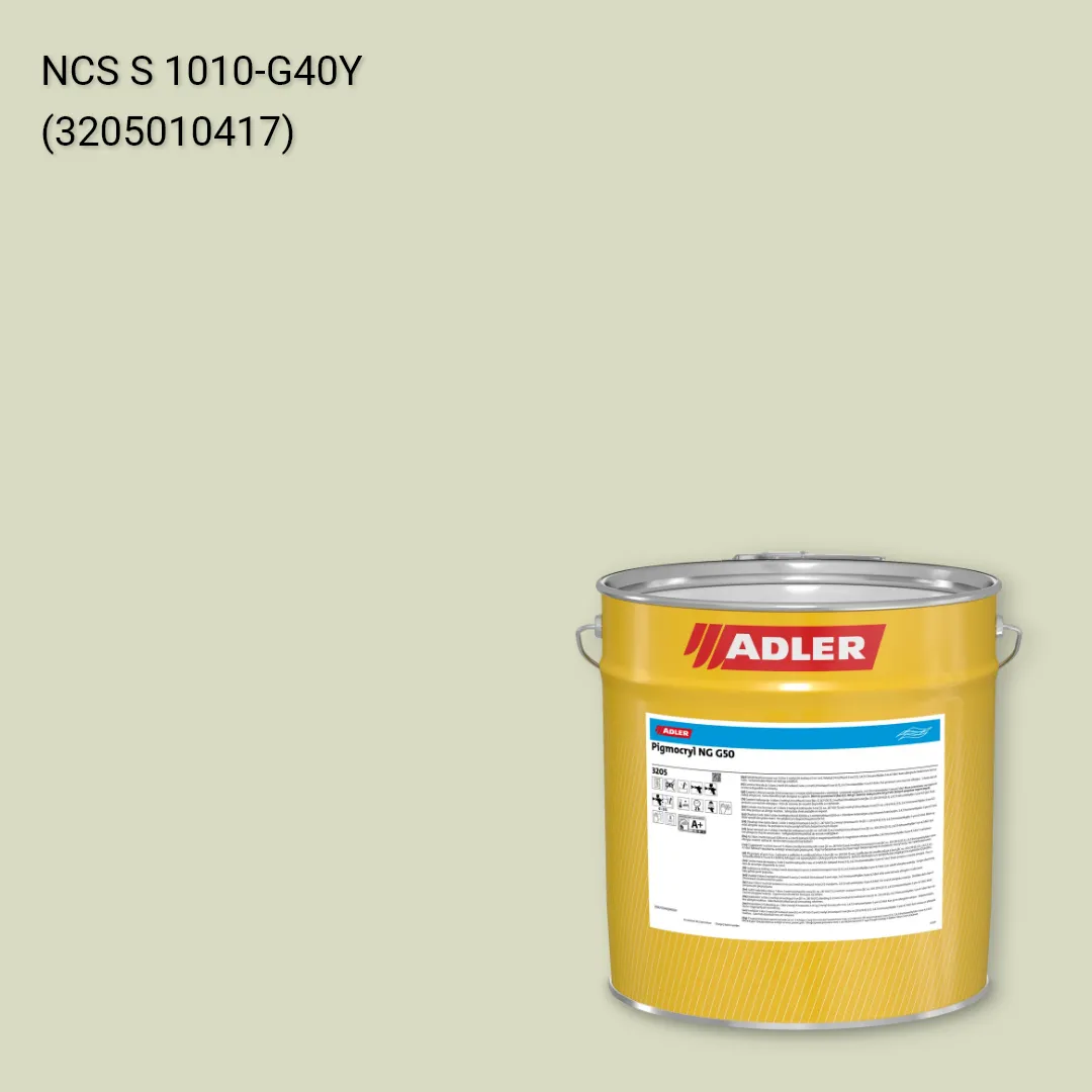 Лак меблевий Pigmocryl NG G50 колір NCS S 1010-G40Y, Adler NCS S