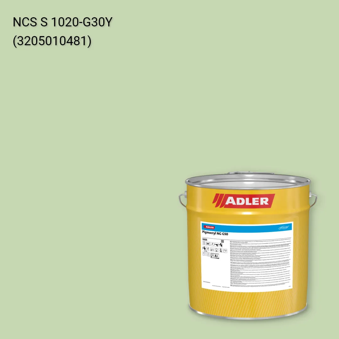 Лак меблевий Pigmocryl NG G50 колір NCS S 1020-G30Y, Adler NCS S