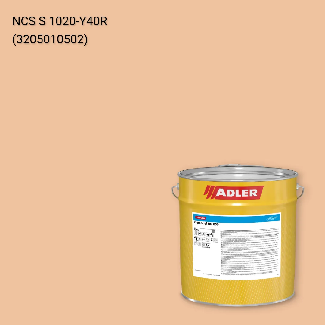 Лак меблевий Pigmocryl NG G50 колір NCS S 1020-Y40R, Adler NCS S