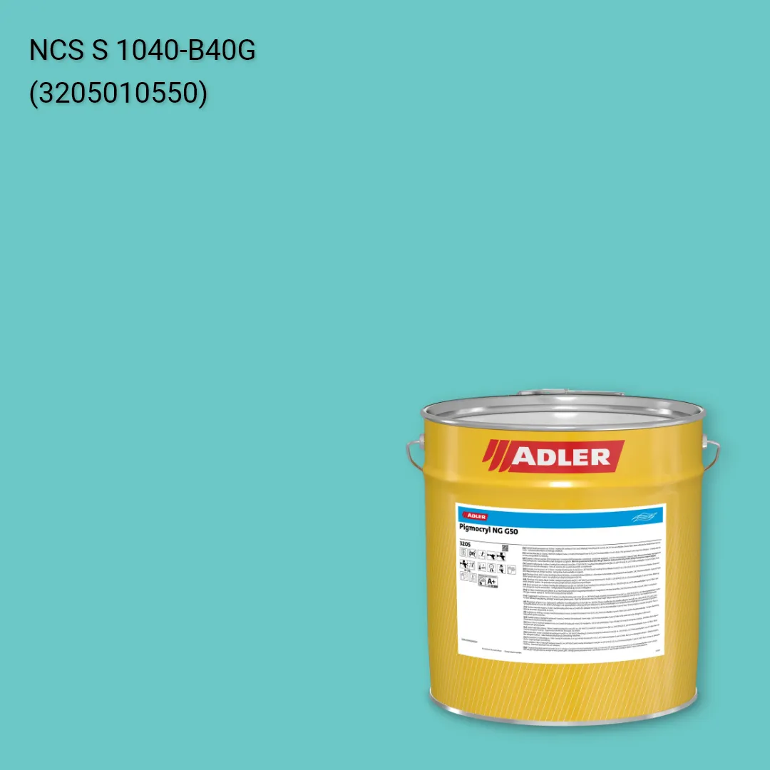 Лак меблевий Pigmocryl NG G50 колір NCS S 1040-B40G, Adler NCS S