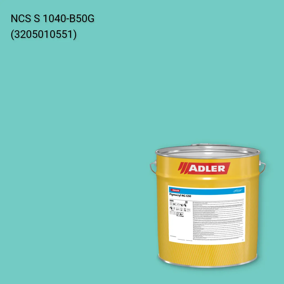 Лак меблевий Pigmocryl NG G50 колір NCS S 1040-B50G, Adler NCS S