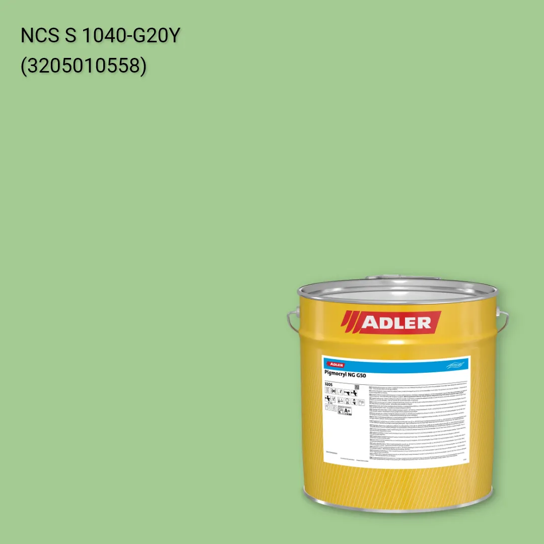 Лак меблевий Pigmocryl NG G50 колір NCS S 1040-G20Y, Adler NCS S
