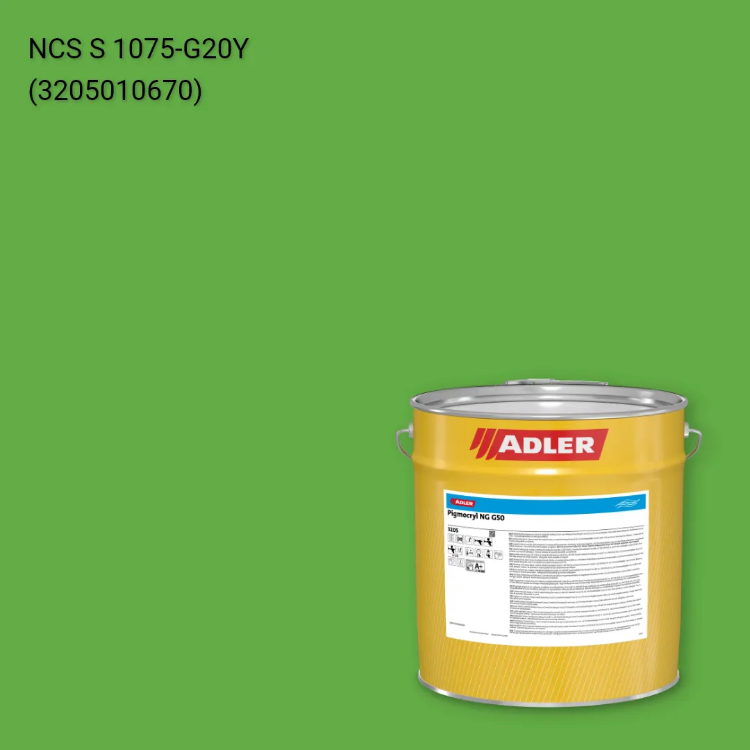 Лак меблевий Pigmocryl NG G50 колір NCS S 1075-G20Y, Adler NCS S