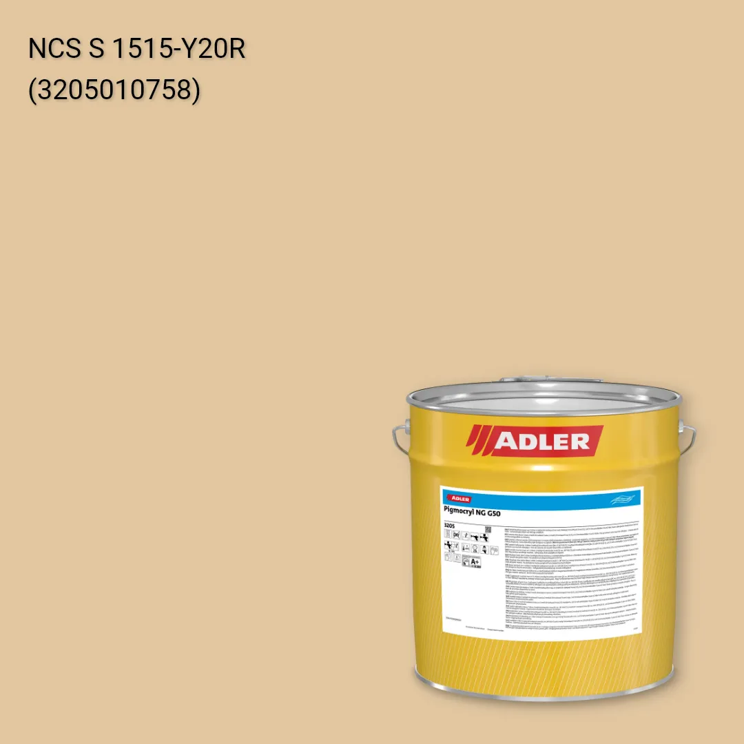 Лак меблевий Pigmocryl NG G50 колір NCS S 1515-Y20R, Adler NCS S