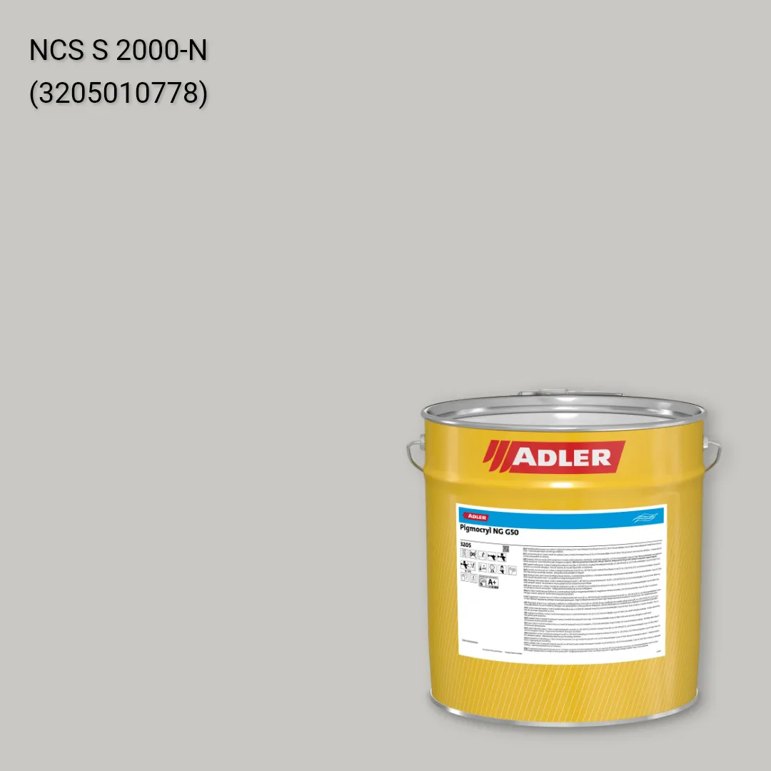 Лак меблевий Pigmocryl NG G50 колір NCS S 2000-N, Adler NCS S