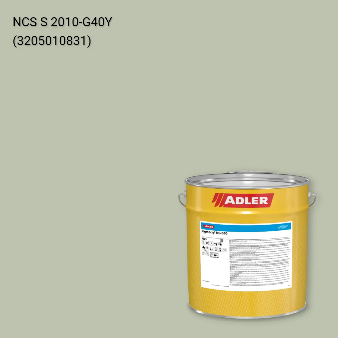 Лак меблевий Pigmocryl NG G50 колір NCS S 2010-G40Y, Adler NCS S
