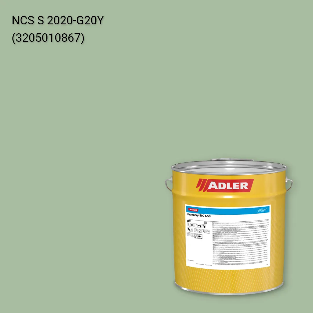 Лак меблевий Pigmocryl NG G50 колір NCS S 2020-G20Y, Adler NCS S