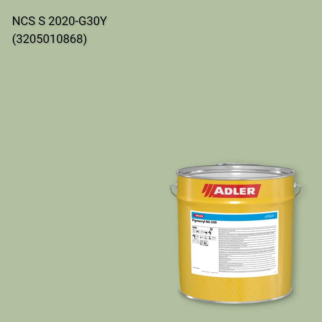 Лак меблевий Pigmocryl NG G50 колір NCS S 2020-G30Y, Adler NCS S