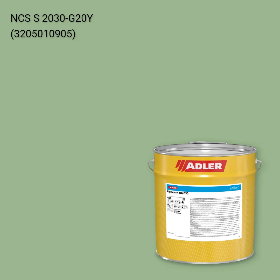 Лак меблевий Pigmocryl NG G50 колір NCS S 2030-G20Y, Adler NCS S