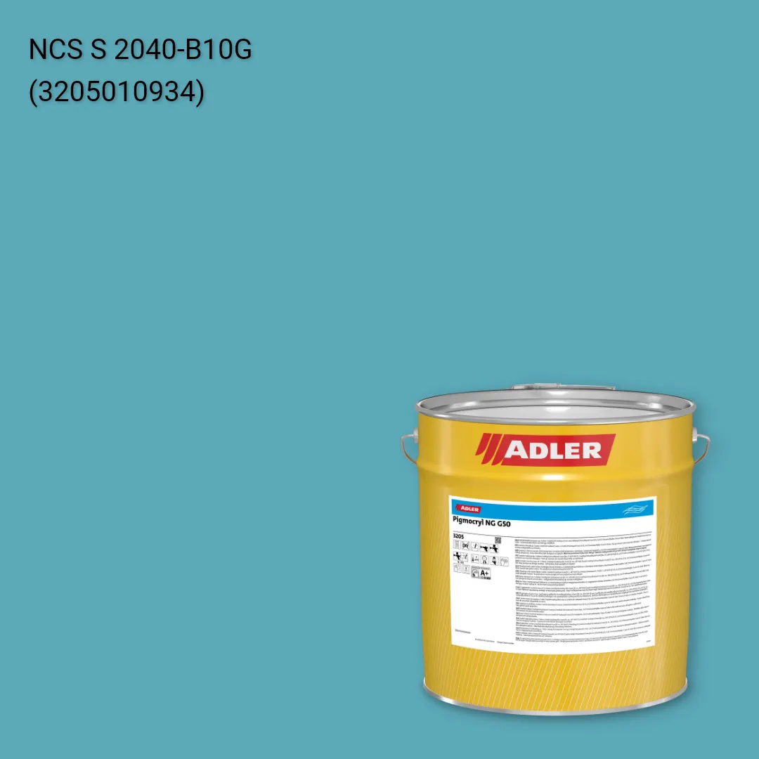 Лак меблевий Pigmocryl NG G50 колір NCS S 2040-B10G, Adler NCS S