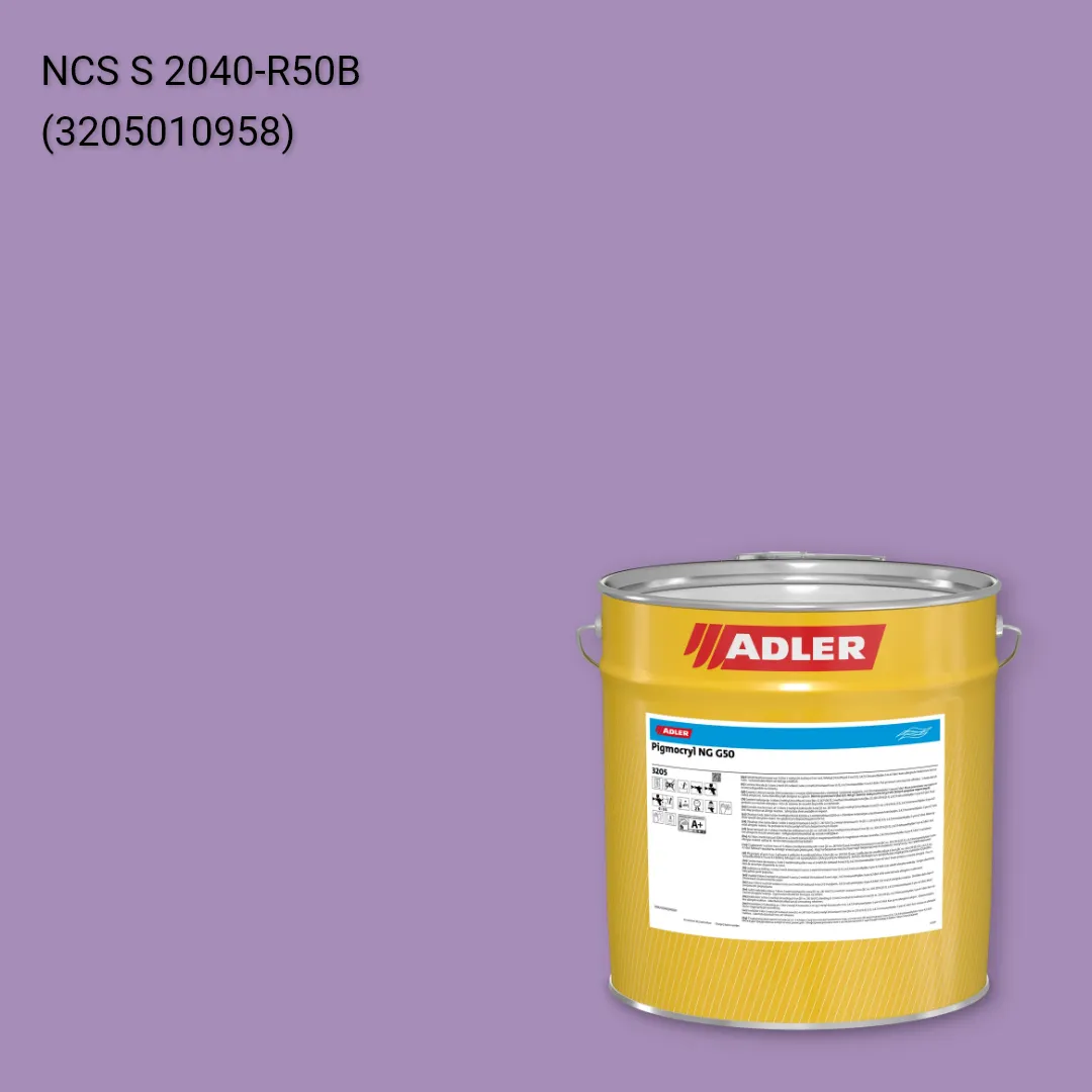 Лак меблевий Pigmocryl NG G50 колір NCS S 2040-R50B, Adler NCS S