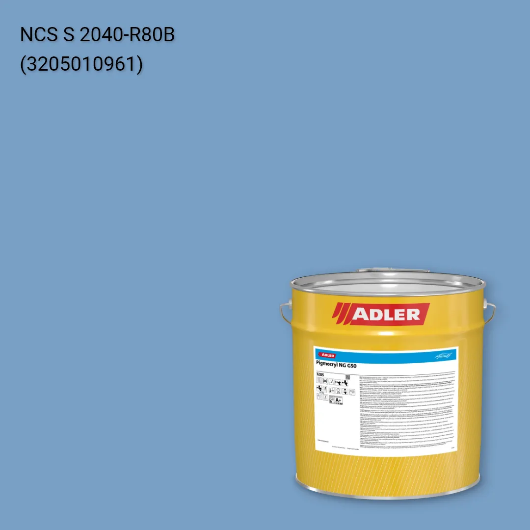 Лак меблевий Pigmocryl NG G50 колір NCS S 2040-R80B, Adler NCS S