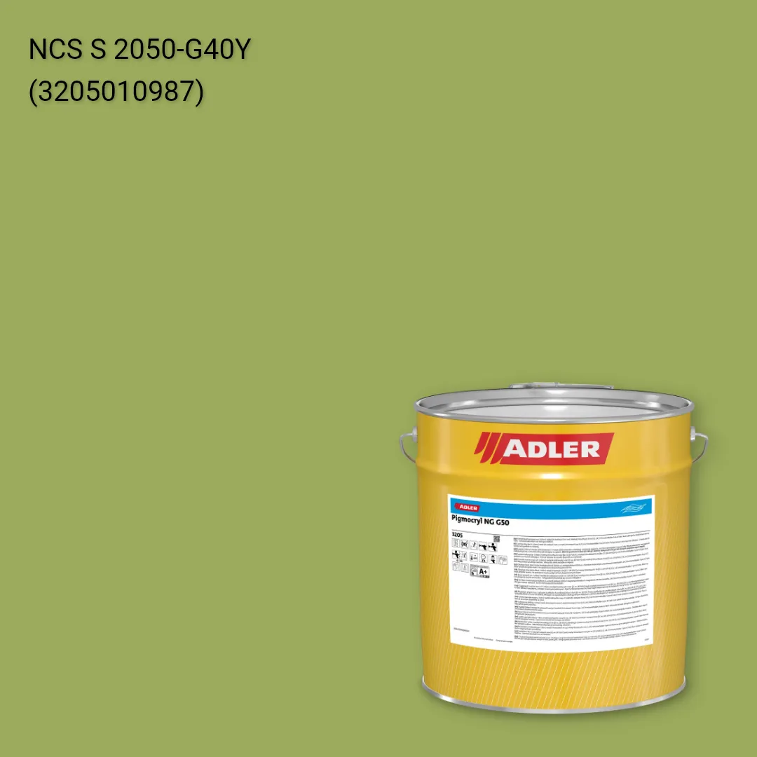 Лак меблевий Pigmocryl NG G50 колір NCS S 2050-G40Y, Adler NCS S
