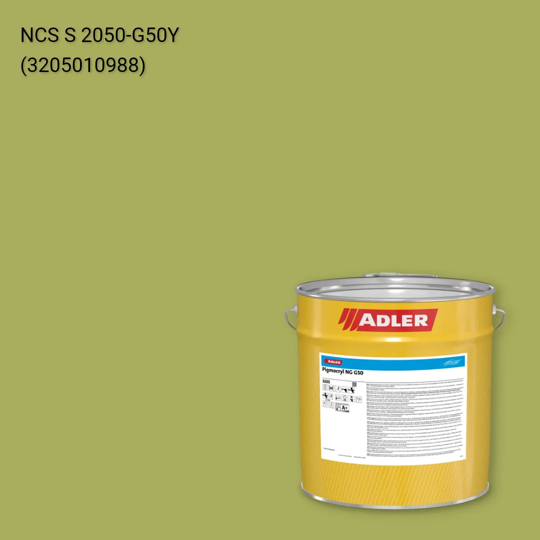 Лак меблевий Pigmocryl NG G50 колір NCS S 2050-G50Y, Adler NCS S