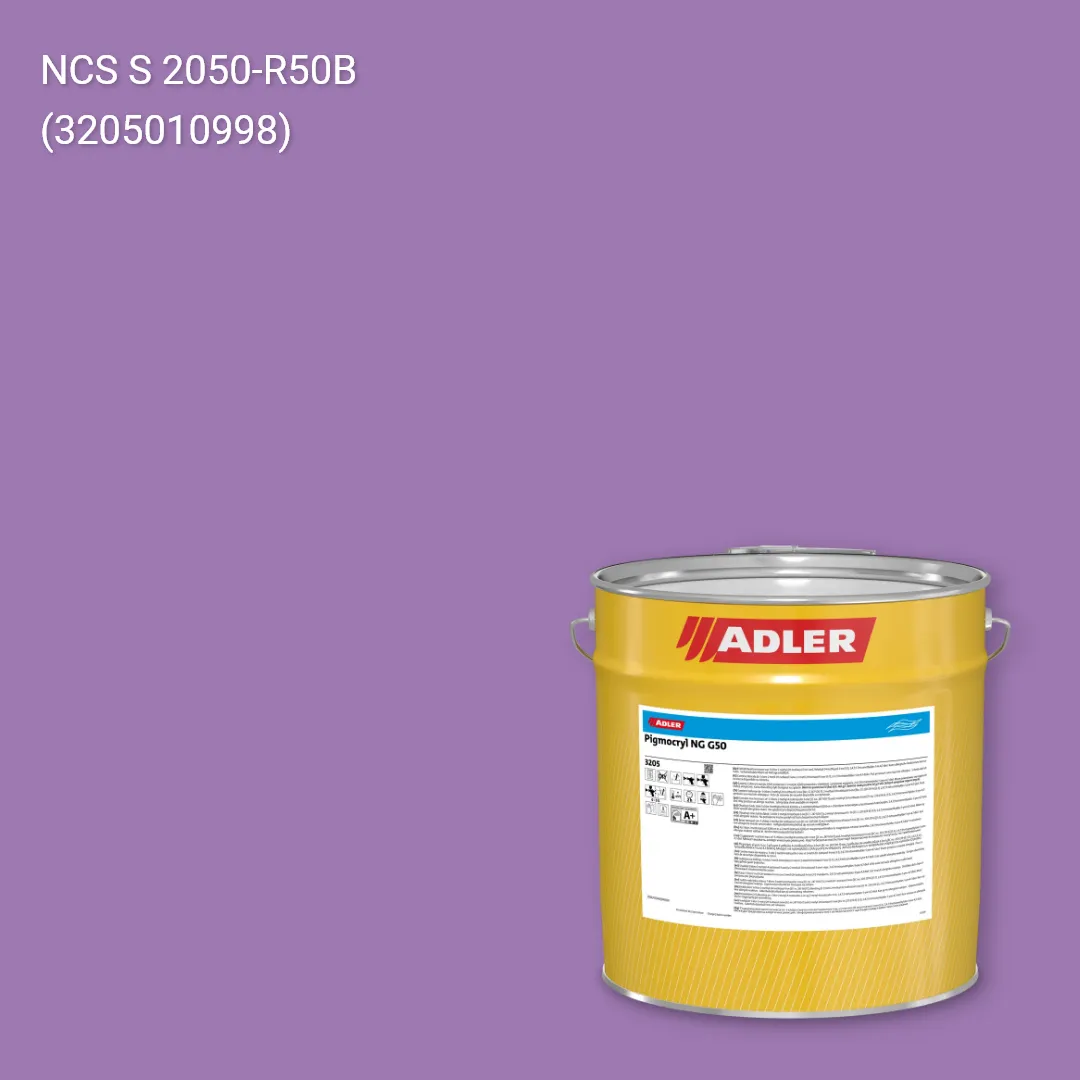 Лак меблевий Pigmocryl NG G50 колір NCS S 2050-R50B, Adler NCS S