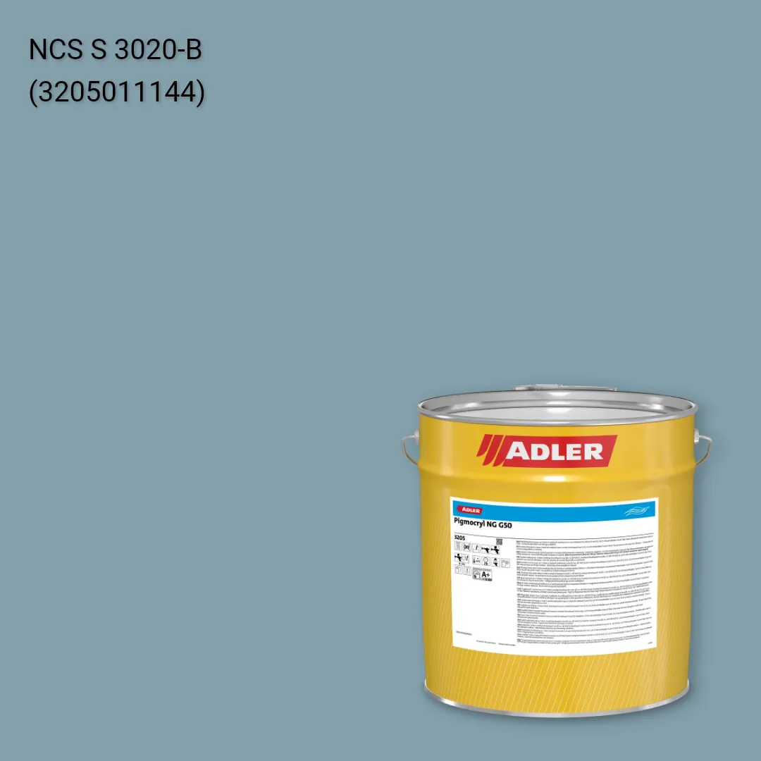 Лак меблевий Pigmocryl NG G50 колір NCS S 3020-B, Adler NCS S