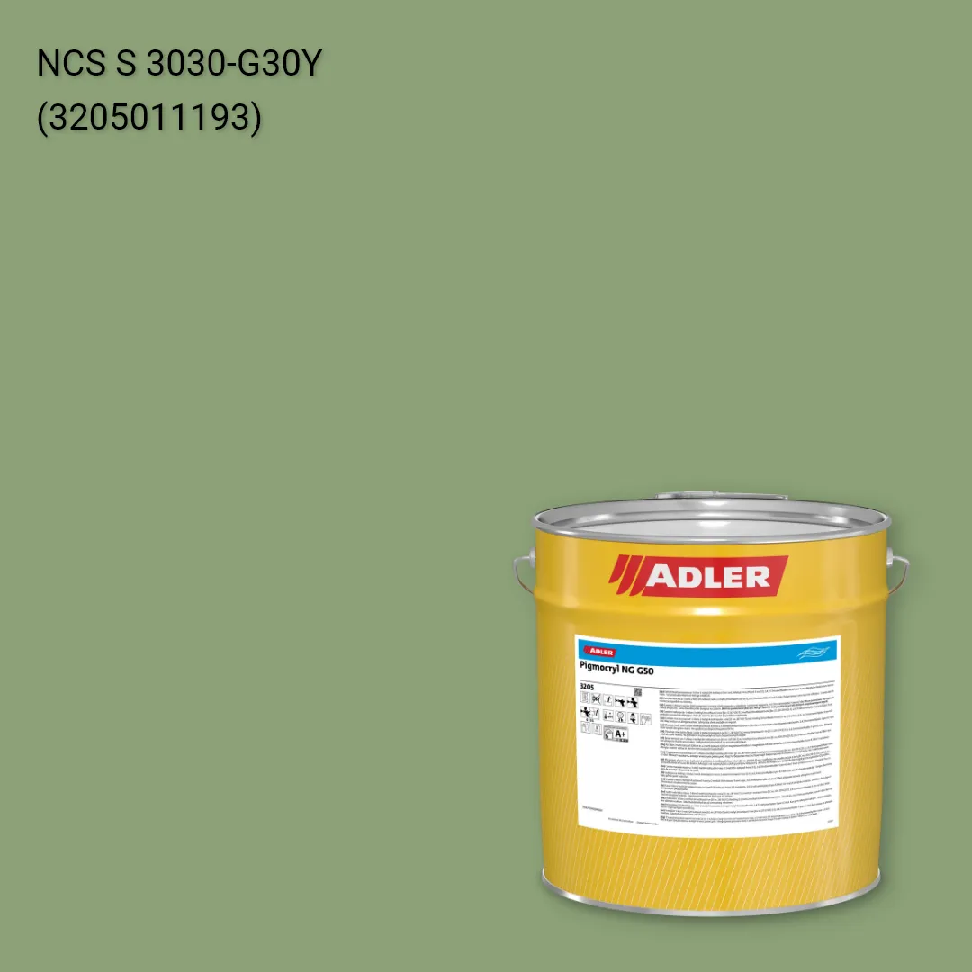 Лак меблевий Pigmocryl NG G50 колір NCS S 3030-G30Y, Adler NCS S