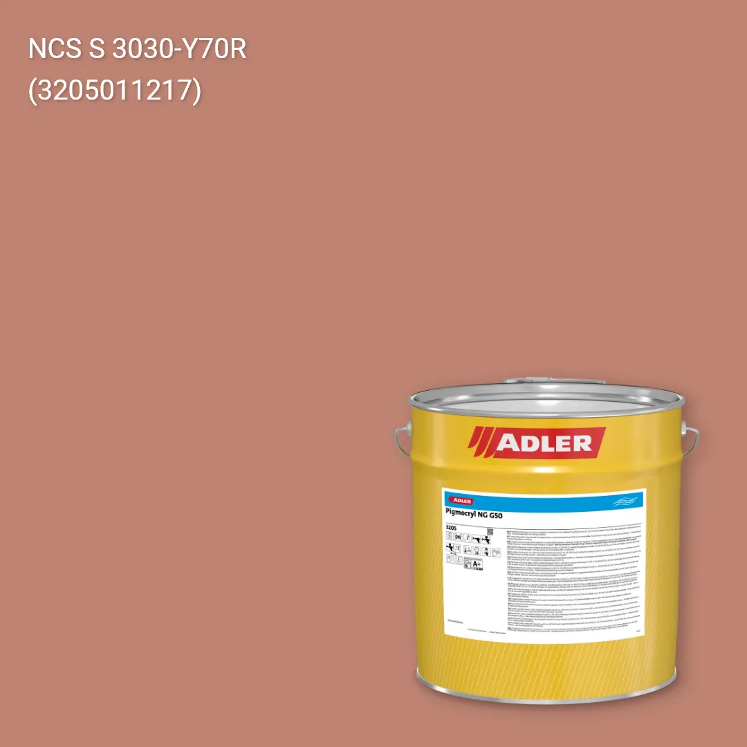 Лак меблевий Pigmocryl NG G50 колір NCS S 3030-Y70R, Adler NCS S