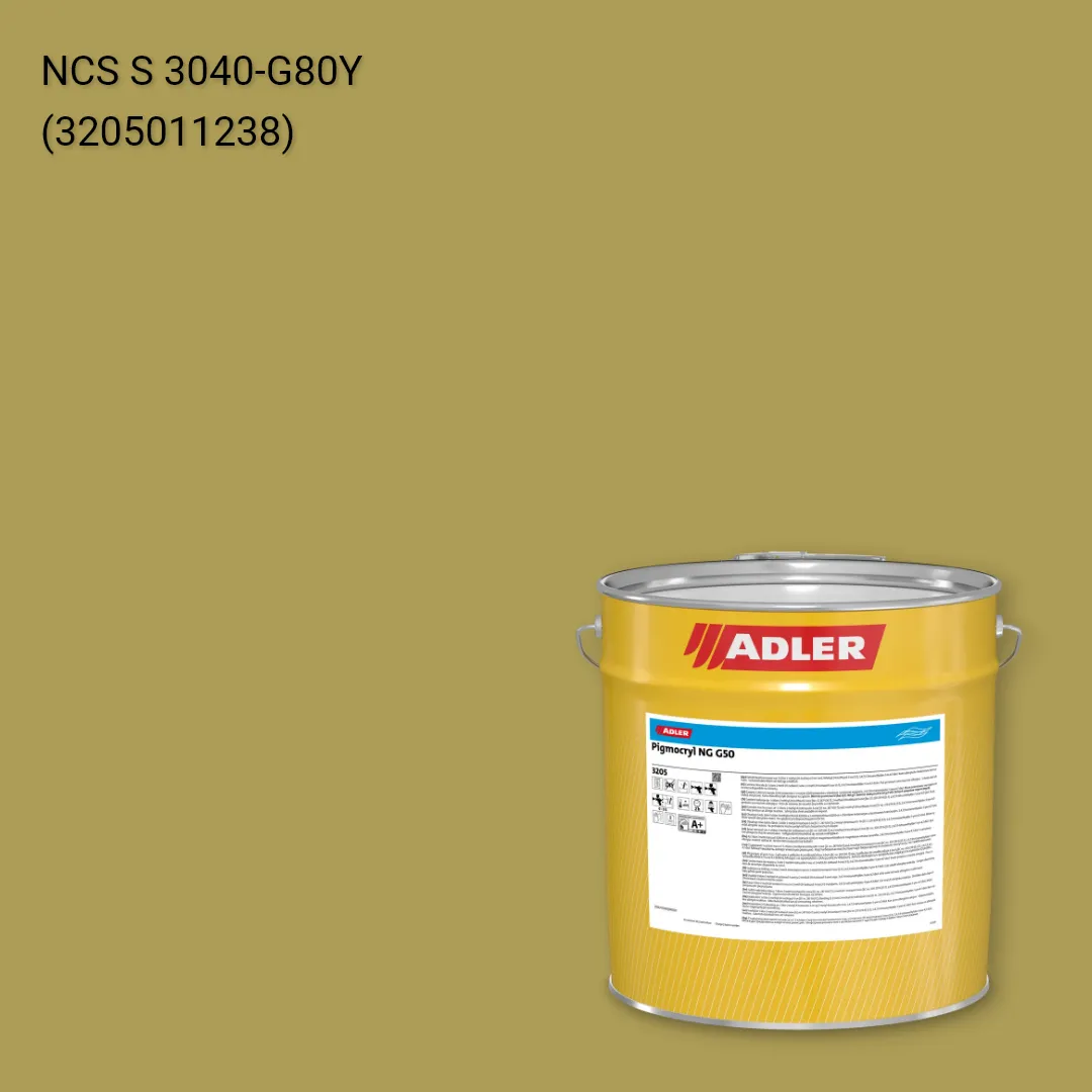 Лак меблевий Pigmocryl NG G50 колір NCS S 3040-G80Y, Adler NCS S