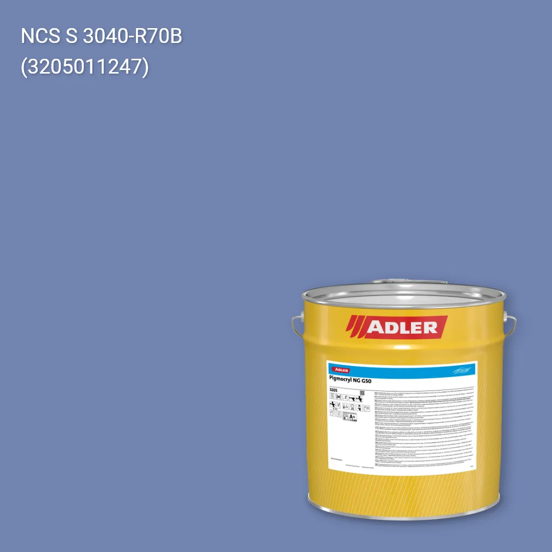 Лак меблевий Pigmocryl NG G50 колір NCS S 3040-R70B, Adler NCS S