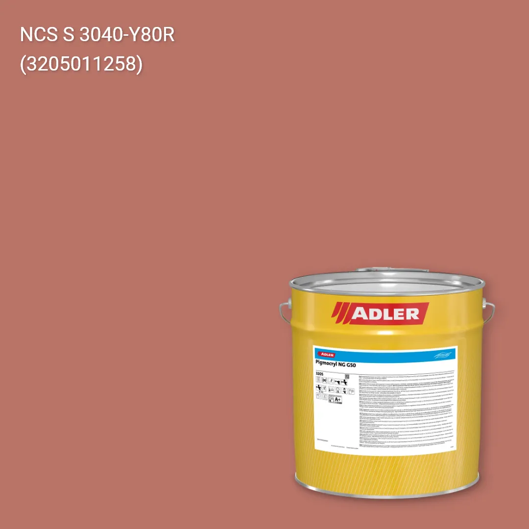 Лак меблевий Pigmocryl NG G50 колір NCS S 3040-Y80R, Adler NCS S