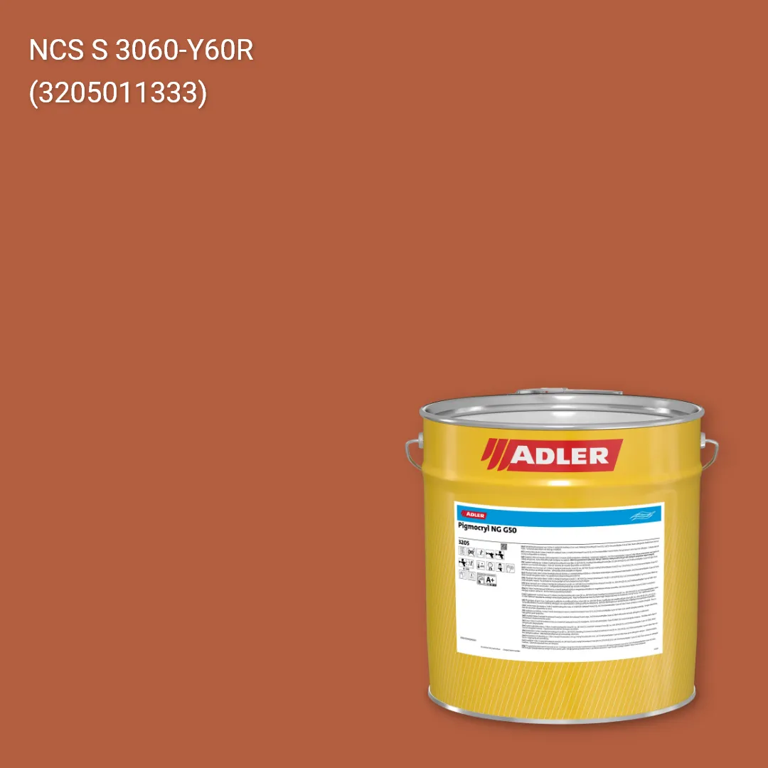 Лак меблевий Pigmocryl NG G50 колір NCS S 3060-Y60R, Adler NCS S