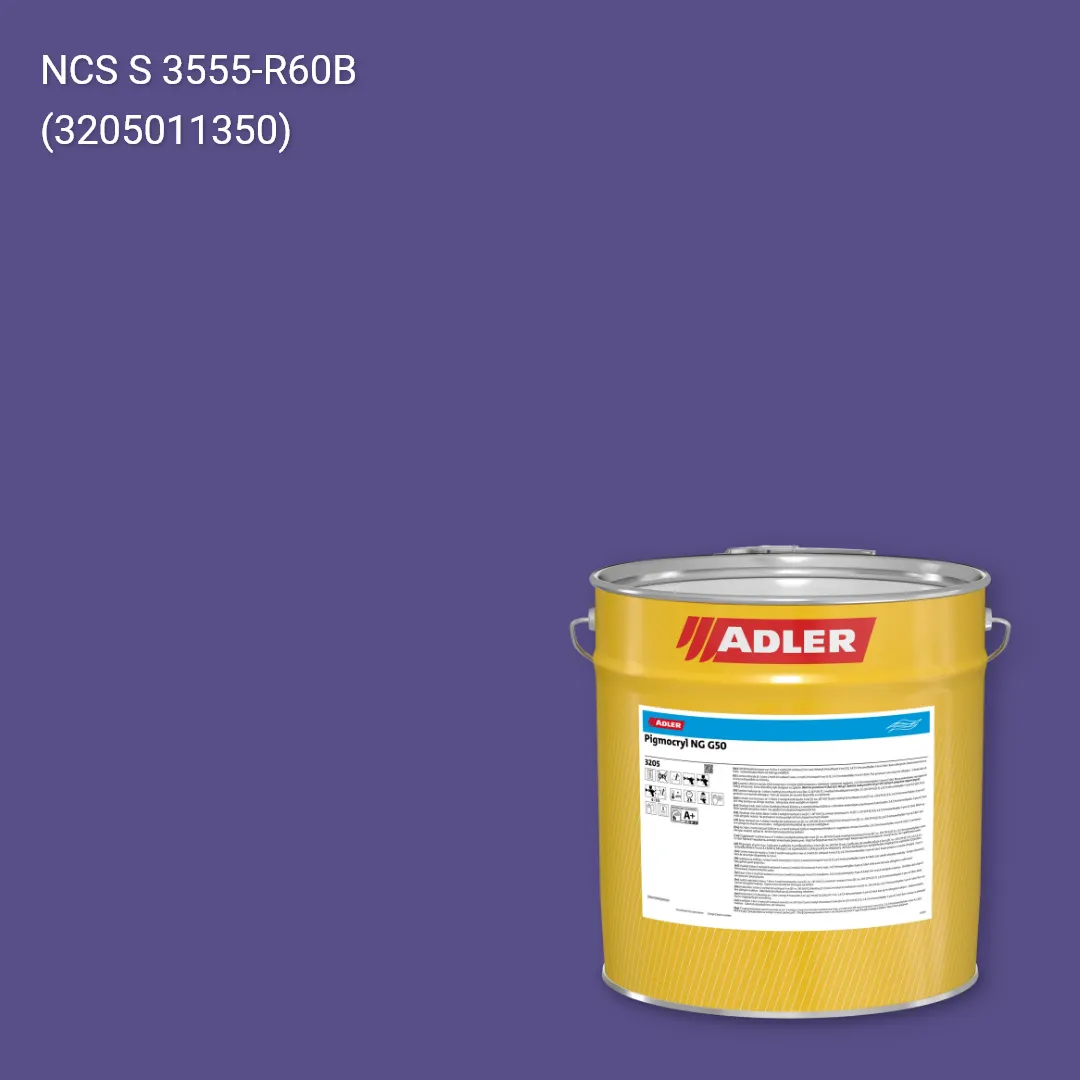 Лак меблевий Pigmocryl NG G50 колір NCS S 3555-R60B, Adler NCS S