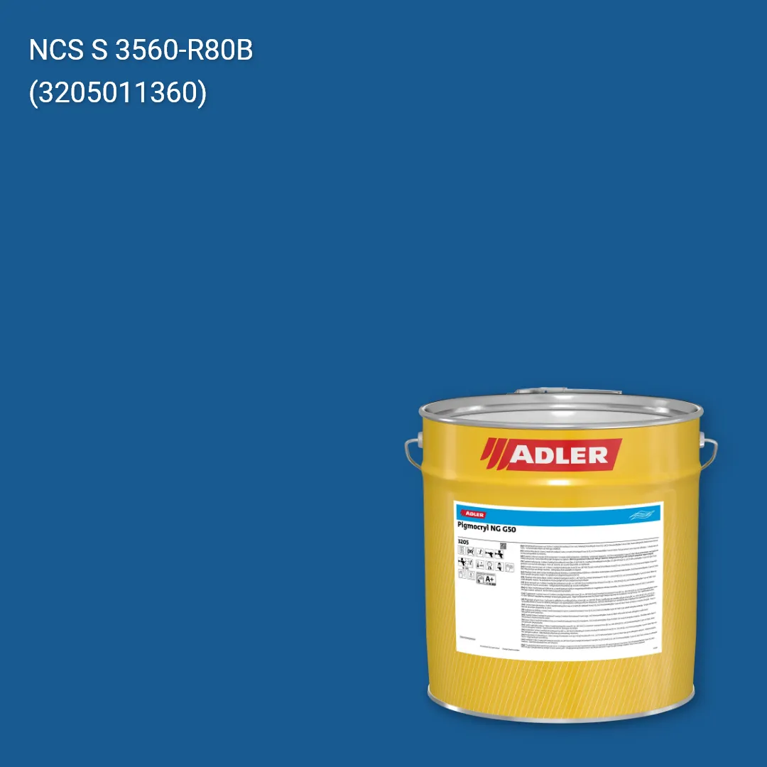 Лак меблевий Pigmocryl NG G50 колір NCS S 3560-R80B, Adler NCS S