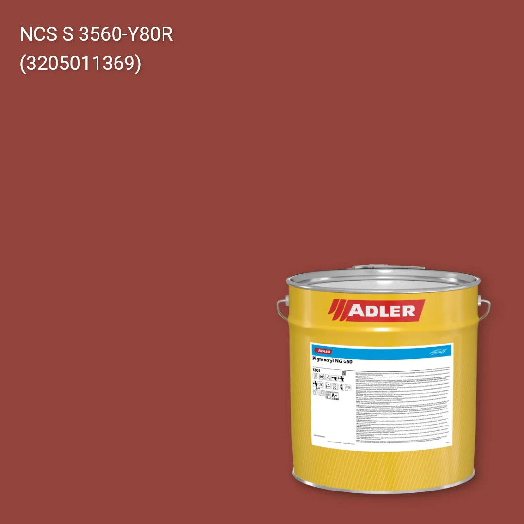 Лак меблевий Pigmocryl NG G50 колір NCS S 3560-Y80R, Adler NCS S