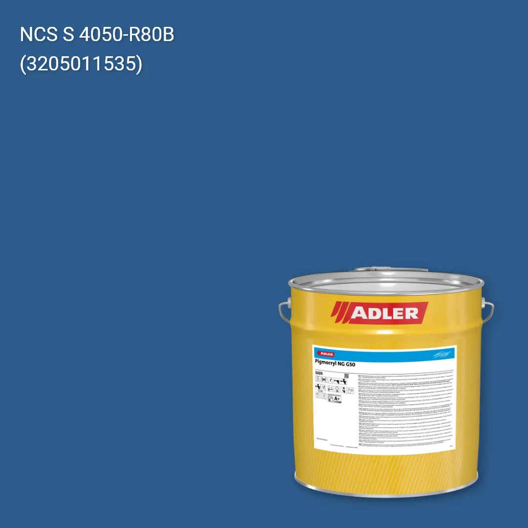 Лак меблевий Pigmocryl NG G50 колір NCS S 4050-R80B, Adler NCS S