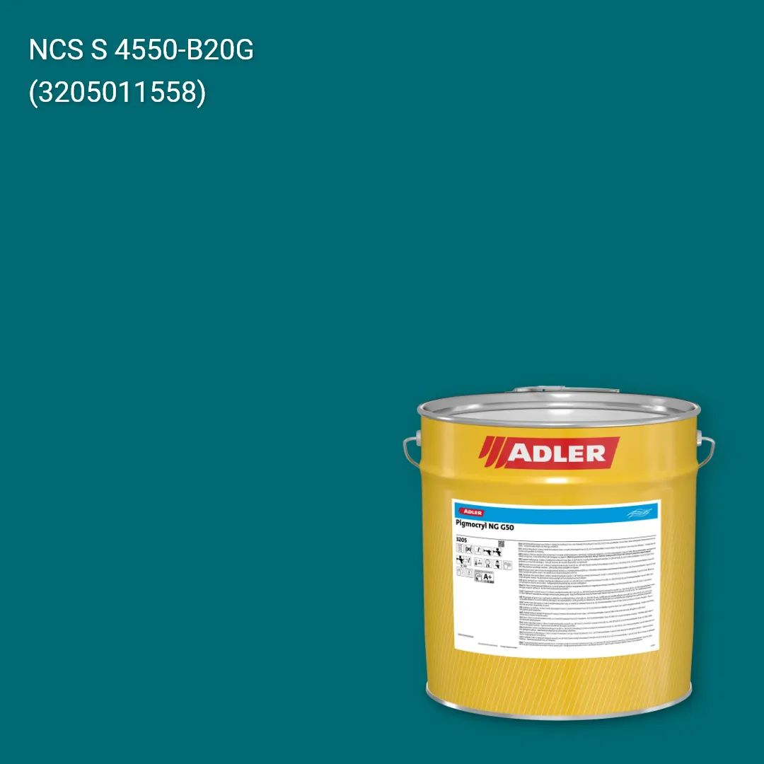 Лак меблевий Pigmocryl NG G50 колір NCS S 4550-B20G, Adler NCS S