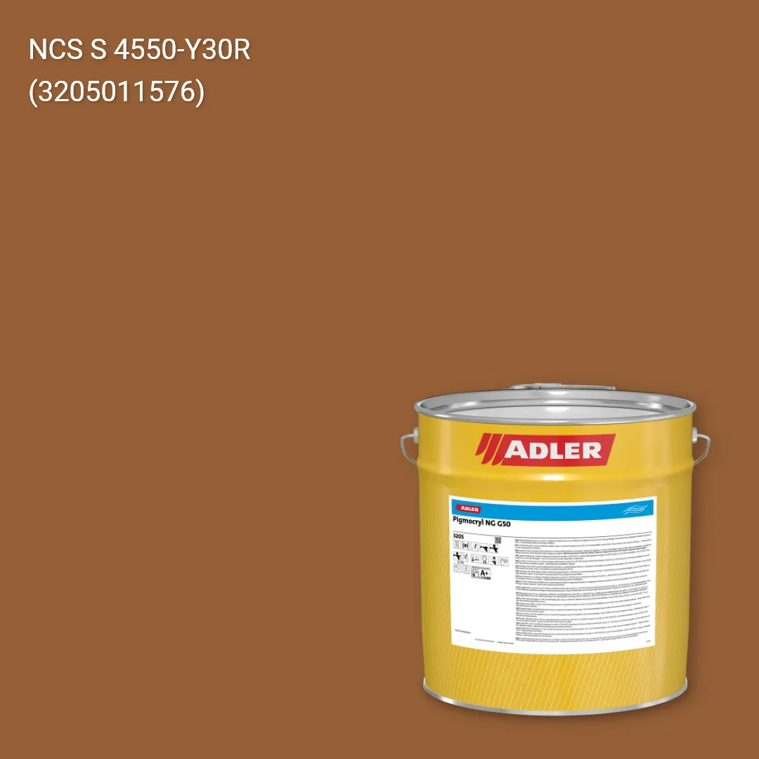 Лак меблевий Pigmocryl NG G50 колір NCS S 4550-Y30R, Adler NCS S