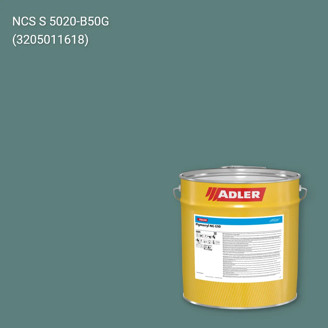 Лак меблевий Pigmocryl NG G50 колір NCS S 5020-B50G, Adler NCS S